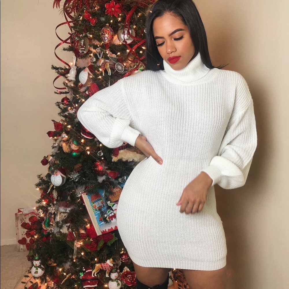 Turleneck longsleeve Sweater dress